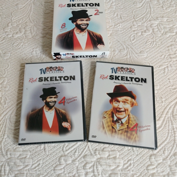 TV Classics Red Skeleton America's Favorite Funny Man Two VHS Set, New Sealed - Picture 4 of 11